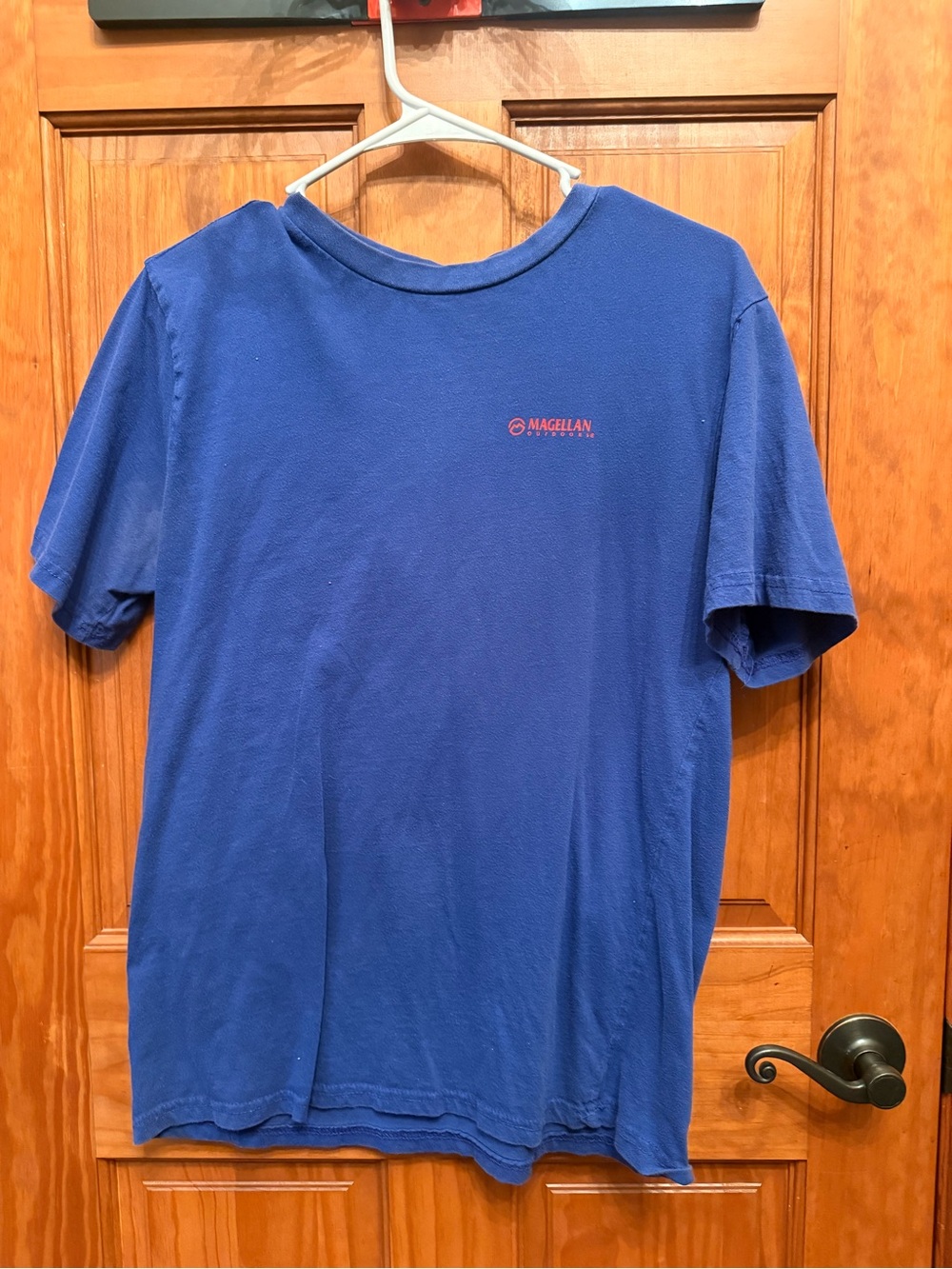 Magellan Outdoors Royal Blue Short Sleeve Tee with Red Logo